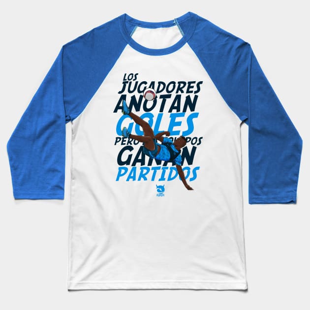 Los jugadores anotan goles Baseball T-Shirt by akyanyme